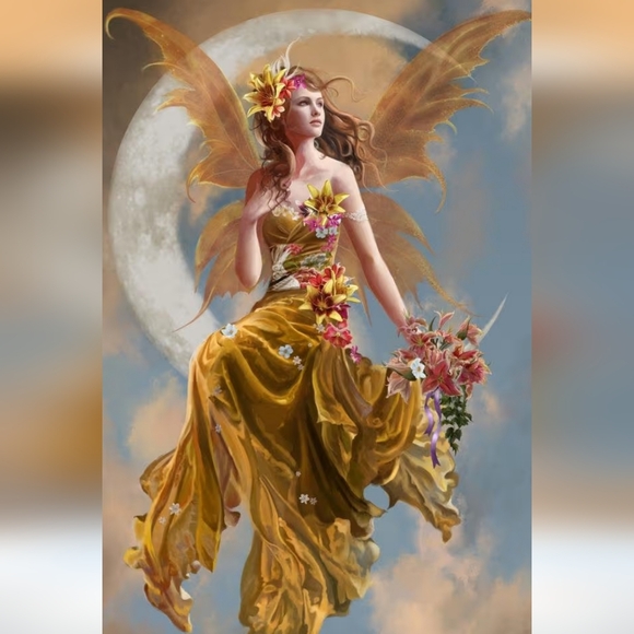 Source Unknown Other - Diamond Painting Art Kit - Golden Fairy - All-inclusive (NWOT)
